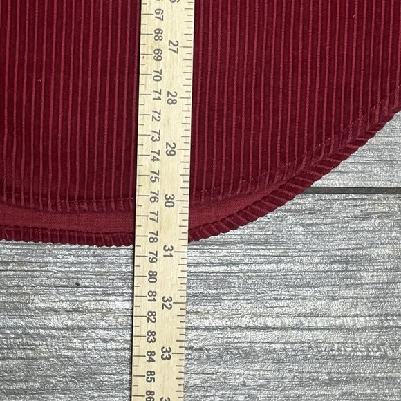 Eddie Bauer Corduroy Shirt Jacket Shacket Women’s Size Large Red Thick Heavy - Picture 14 of 16